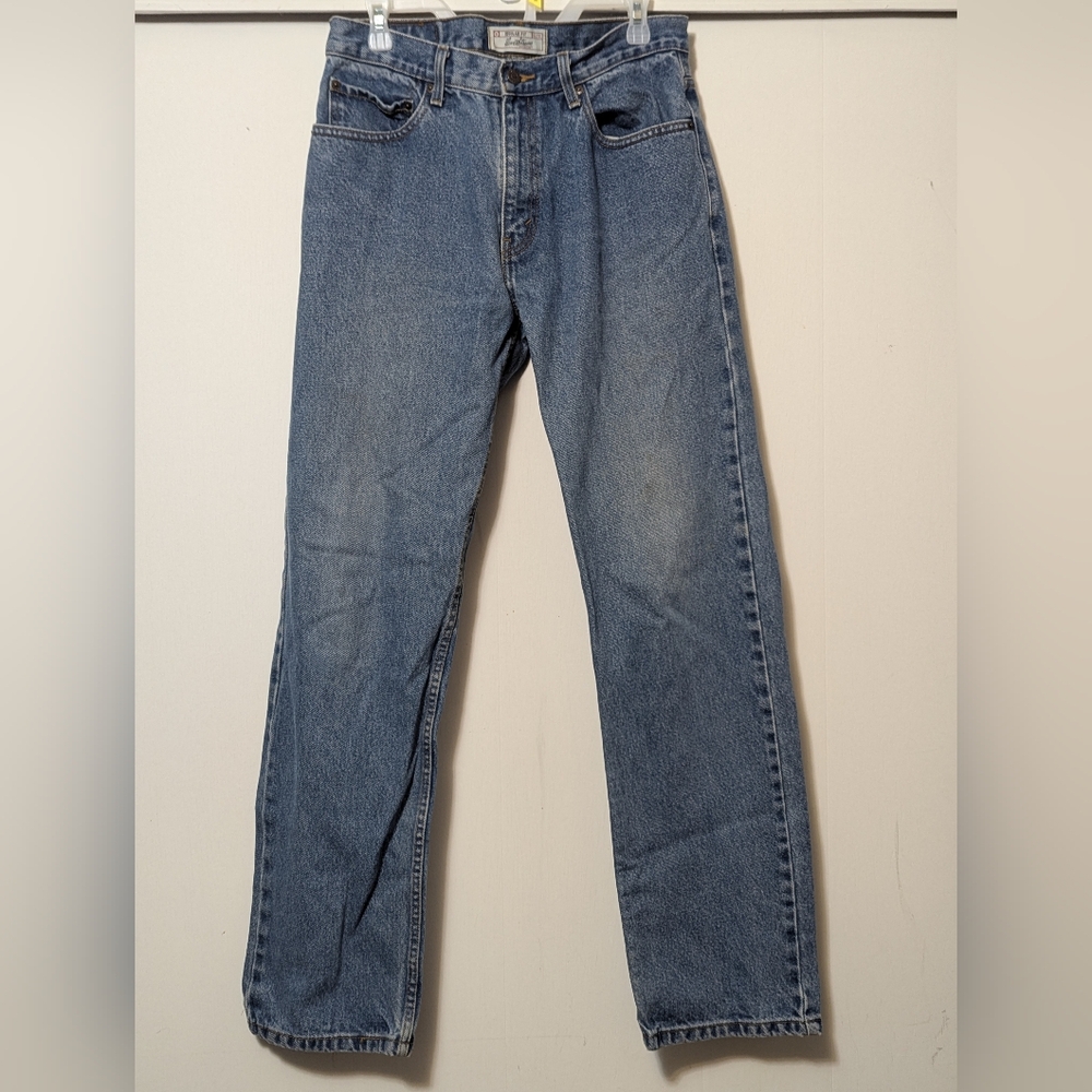 Men's Levi Strauss Signature Regular Fit Jeans Size 33*34 Blue Denim